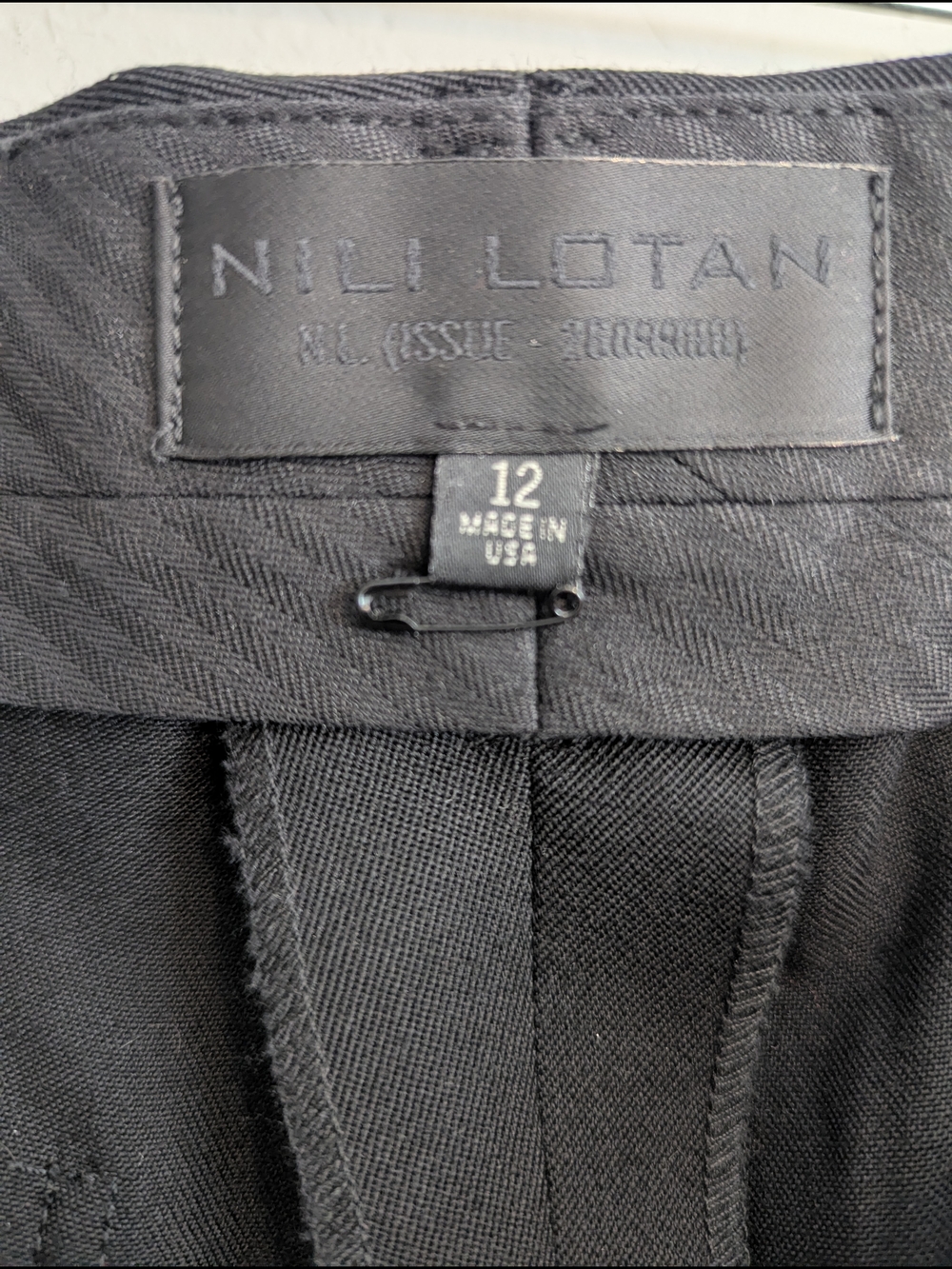 Nili Lotan Christophe Wool Pant - Size 12 - Picture 8 of 12